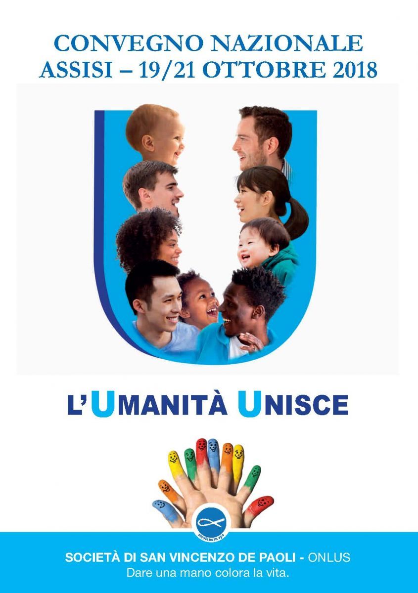 “L’umanità unisce”: dal 19 al 21 Ottobre il convegno della San Vincenzo ad Assisi